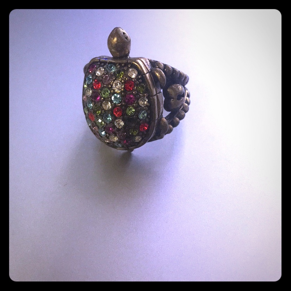Fossil Multi-color Turtle Ring